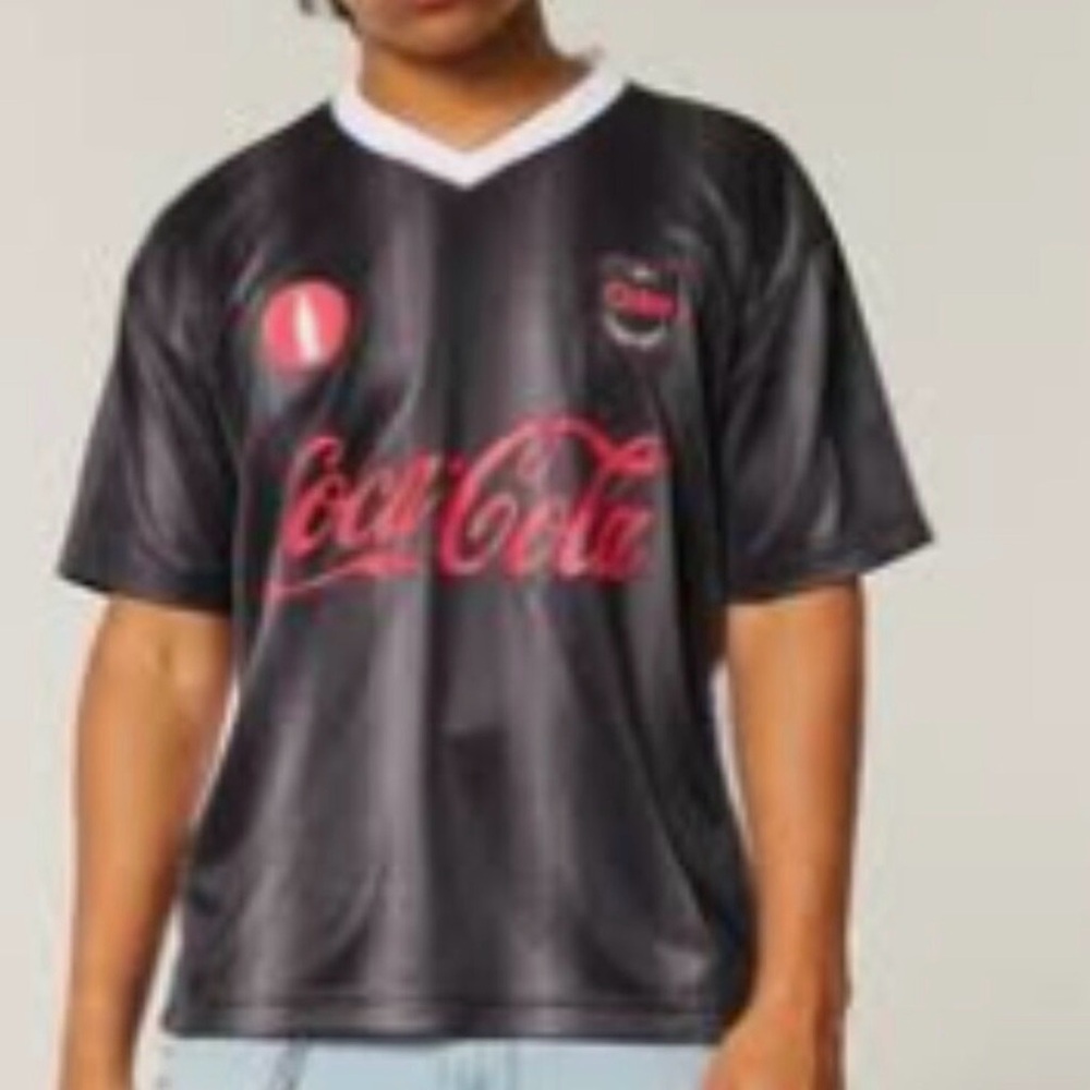 Coca Cola Black Tee with Red Logo for Kids